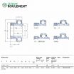 Rodamiento de soporte YET207-105-SKF