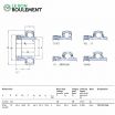 Rodamiento de soporte YET207-106-SKF