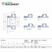 Rodamiento de soporte SA211-SKF