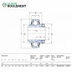 Rodamiento de soporte UK205+H2305-SKF