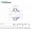 Rodamiento de soporte UK207+H2307-SKF