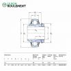 Rodamiento de soporte UK207-SKF