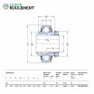 Rodamiento de soporte UK208-SKF