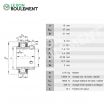 Rodamiento de soporte UC202-FAG