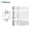 Rodamiento de soporte UC209-FAG