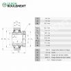 Rodamiento de soporte E20-KLL-INA