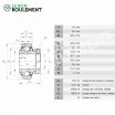 Rodamiento de soporte E40-KRR-B-INA
