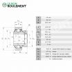 Rodamiento de soporte E40-KRR-INA