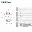 Rodamiento de soporte E70-KRR-INA