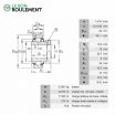 Rodamiento de soporte G1103-KRR-B-AS2-V-INA