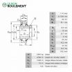Rodamiento de soporte G1104-KRR-B-AS2-V-INA