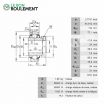 Rodamiento de soporte G1207-KRR-B-AS2-V-INA