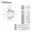 Rodamiento de soporte GE120-KRR-B-INA