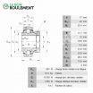 Rodamiento de soporte GE17-KRR-B-INA