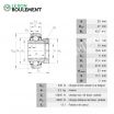 Rodamiento de soporte GE20-KLL-B-INA