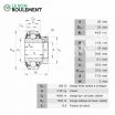 Rodamiento de soporte GE25-KRR-B-2C-INA