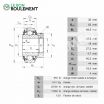 Rodamiento de soporte GE30-KRR-B-2C-INA