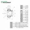 Rodamiento de soporte GE30-KTT-B-INA
