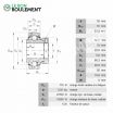 Rodamiento de soporte GE35-KRR-B-FA125.5-INA