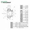 Rodamiento de soporte GE45-KRR-B-INA