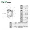 Rodamiento de soporte GE45-KTT-B-INA