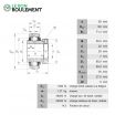 Rodamiento de soporte GE50-KTT-B-INA