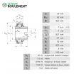 Rodamiento de soporte GLE30-KRR-B-INA