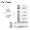 Rodamiento de soporte GLE45-KRR-B-INA