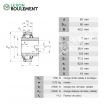 Rodamiento de soporte GLE50-KRR-B-INA