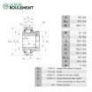 Rodamiento de soporte GNE100-KRR-B-FA107-INA