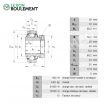 Rodamiento de soporte GNE30-KRR-B-INA