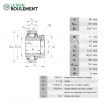 Rodamiento de soporte GNE80-KRR-B-INA