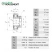 Rodamiento de soporte GRAE20-NPP-B-FA125.5-INA