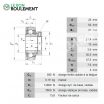 Rodamiento de soporte GRAE25-NPP-B-FA125.5-INA