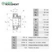 Rodamiento de soporte GRAE30-NPP-B-FA125.5-INA