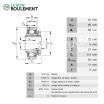 Rodamiento de soporte GSH40-2RSR-B-INA