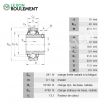 Rodamiento de soporte GYE15-KRR-B-VA-INA