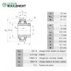 Rodamiento de soporte GYE20-KRR-B-VA-INA