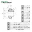Rodamiento de soporte GYE40-KRR-B-INA