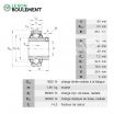 Rodamiento de soporte GYE60-KRR-B-INA