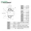 Rodamiento de soporte GYE70-KRR-B-INA