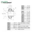 Rodamiento de soporte GYE75-KRR-B-INA