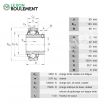 Rodamiento de soporte GYE90-KRR-B-INA