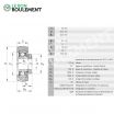 Rodamiento de soporte RABRB20/52-FA106-INA