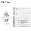 Rodamiento de soporte RABRB25/62-FA106-INA