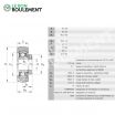 Rodamiento de soporte RABRB40/85-FA106-INA