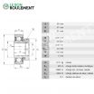 Rodamiento de soporte RAE20-NPP-B-FA106-INA
