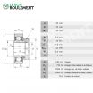 Rodamiento de soporte RAE35-NPP-FA106-INA