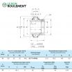 Rodamiento de soporte GE70-KRR-B-NKE