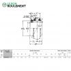 Rodamiento de soporte UC207-NSK